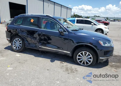 2016 Volkswagen Touareg Sport z USA, uszkodzony, nr VIN WVGEF9BP8GD010017